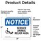 Signmission Service Animal Relief Area Sign With Symbol, 7 in W x Rectangle, Vinyl Decal OS-2PACK-NS-D-57-L-18289 - alternate 3